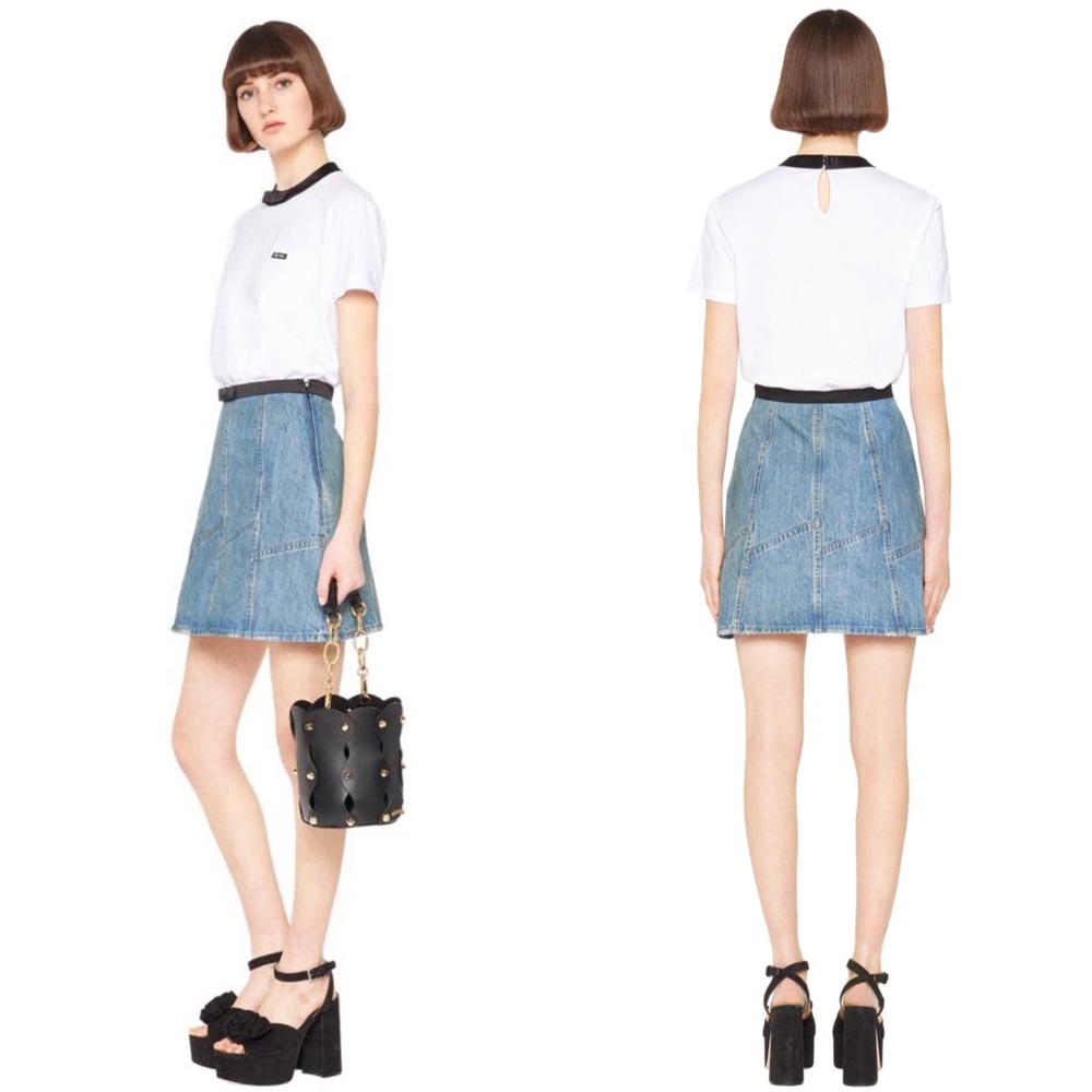 Miu Miu Classic Denim Skirt NWOT